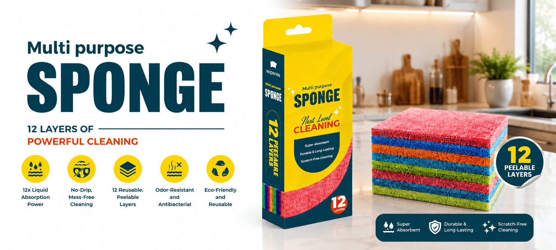 WiperEx 12-Layer Sponge Banner
